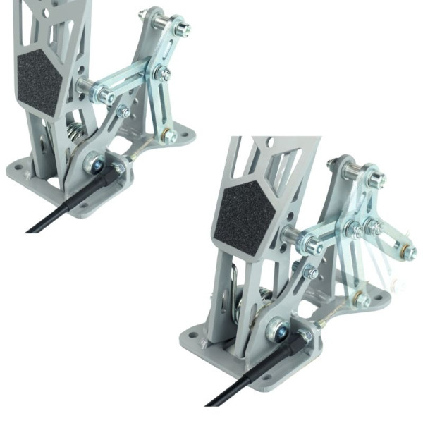 Throttle Pedal Floor Mount for Rear Engine Racing Pedal Boxes