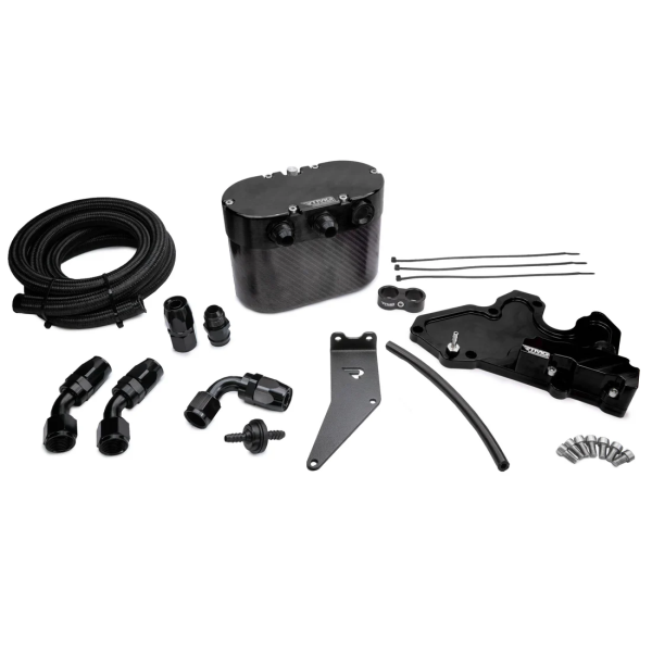 Performance Carbon Oil Catch Can Kit for Audi A3 S3 TT TTS VW Golf Polo Seat Ibiza 6P Leon Cupra 1.8 2.0 TSI EA888.3 Black