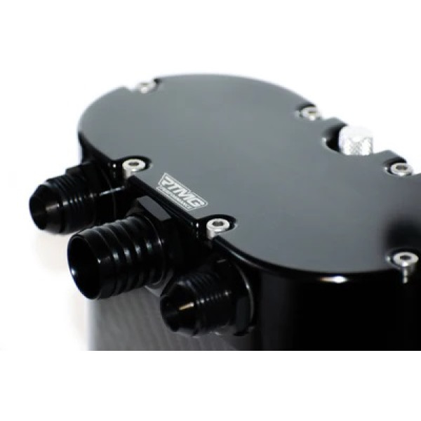 Universal Carbon Fiber Oil Catch Can Black