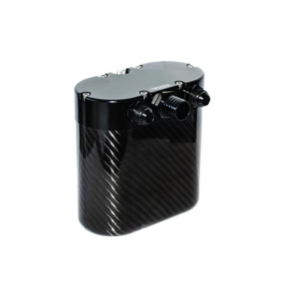 Universal Carbon Fiber Oil Catch Can Black