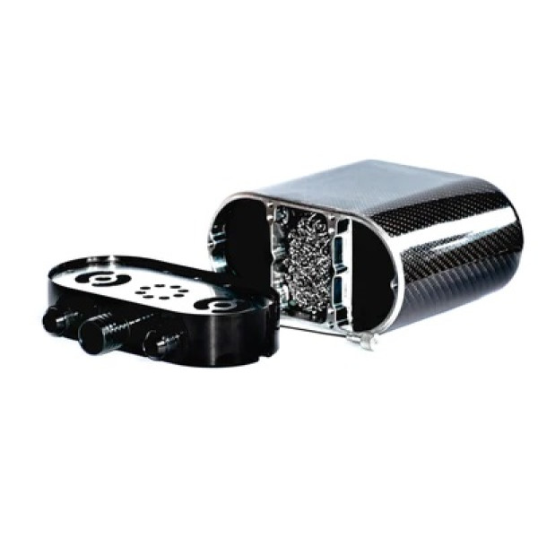 Universal Carbon Fiber Oil Catch Can Black