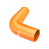 90-Degree 32mm Orange Silicone Elbow