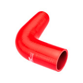 Silicone elbow 90' 89mm Red