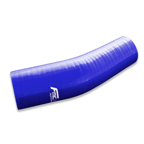 Blue Silicone Reducer Elbow 23' 54/76mm Connector