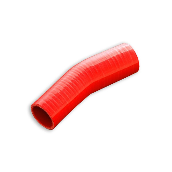 Red Silicone Reducer Elbow 23' 76/102mm Connector