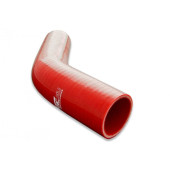 Silicone Reducer elbow 45' 76/95mm Red