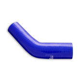 Silicone Reducer Elbow 45 Degree 16/28mm Blue