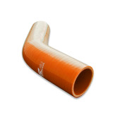 Silicone Reducer Elbow 45 Degree 54/70mm Orange