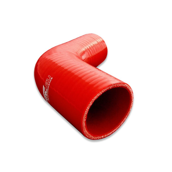 Red Silicone Reducer Elbow 67° 63/76mm Fitting