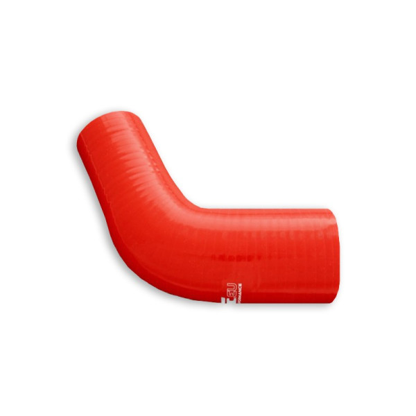 Red Silicone Reducer Elbow 67° 63/76mm Fitting