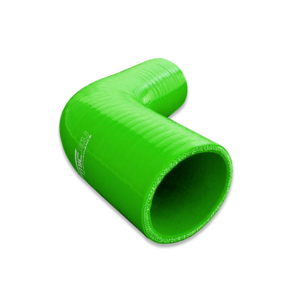 Green Silicone Reducer Elbow 67° 70/80mm