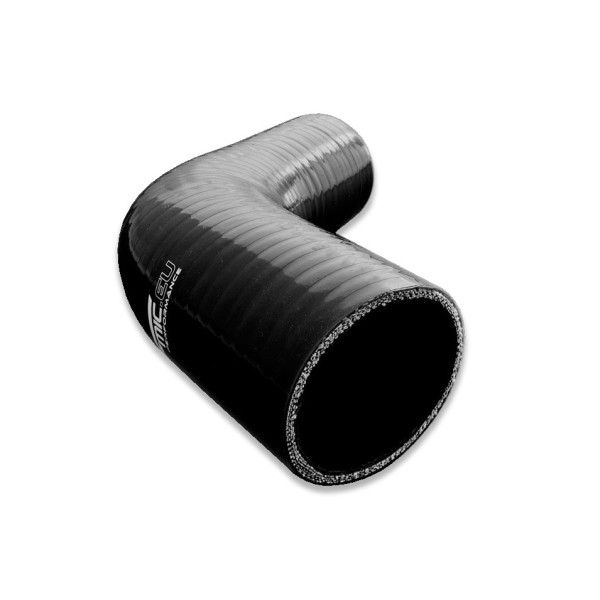 Black Silicone Reducer Elbow 67° 76/102mm