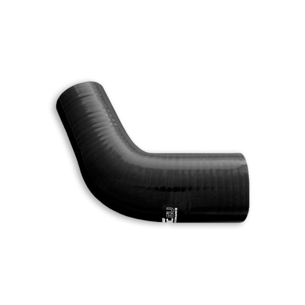Black Silicone Reducer Elbow 67° 76/102mm