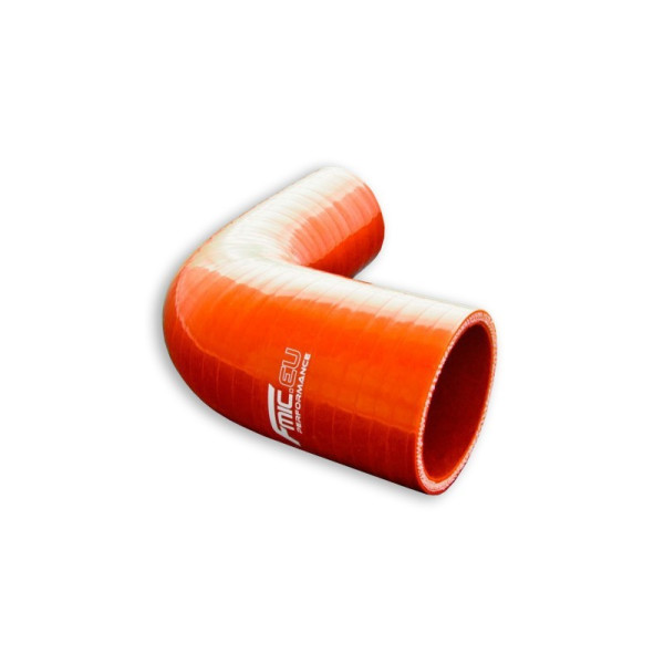 90° Silicone Reducer Elbow 45/57mm - Orange