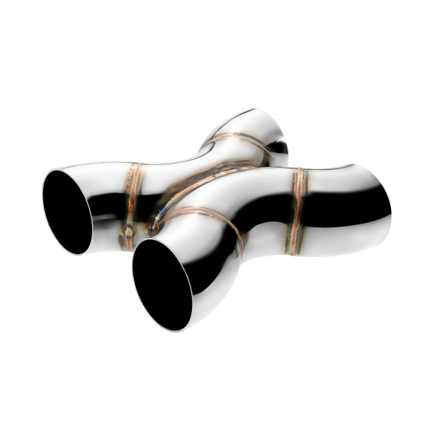70mm Welded X-Pipe - 304 Stainless Steel