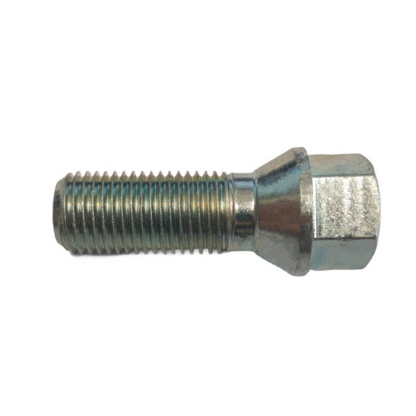 M12x1.25 50mm Tapered Galvanized Wheel and Rim Bolts
