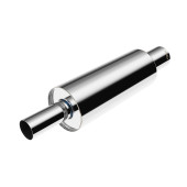 Round Through Muffler 425mm 89/89mm