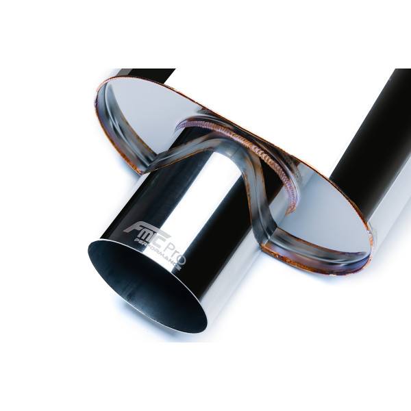 Oval Through Muffler Pro 350mm 76mm Exhaust