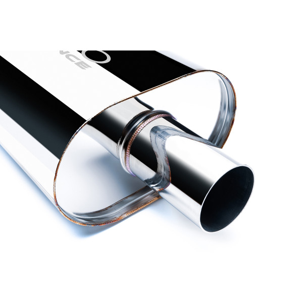 Oval Through Muffler Pro 350mm 76mm Exhaust