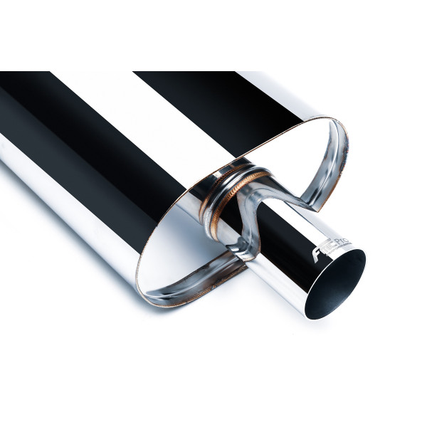 Oval Through Muffler Pro 350mm 76mm Exhaust