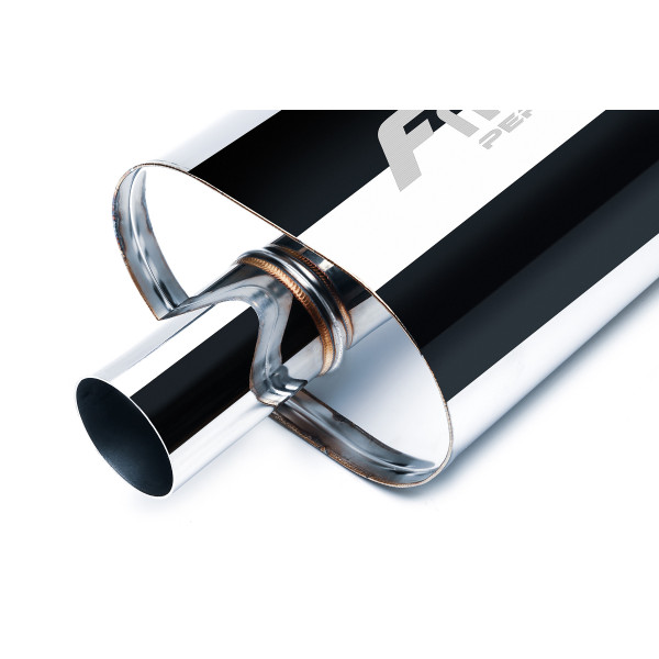Oval Through Muffler Pro 350mm 76mm Exhaust