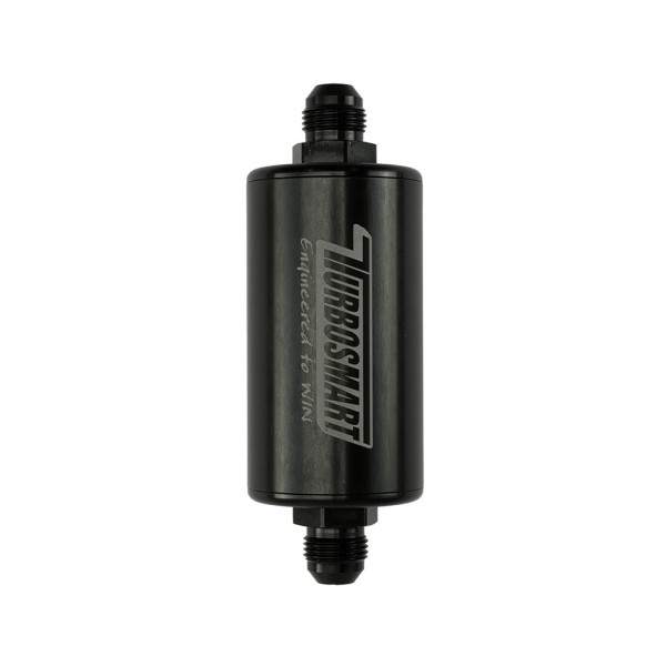 8AN Inline Fuel Filter 10um Black