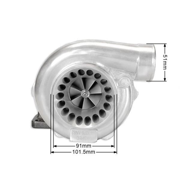 Turbocharger JRspec GT3076R BB T3 .82 żeliwo