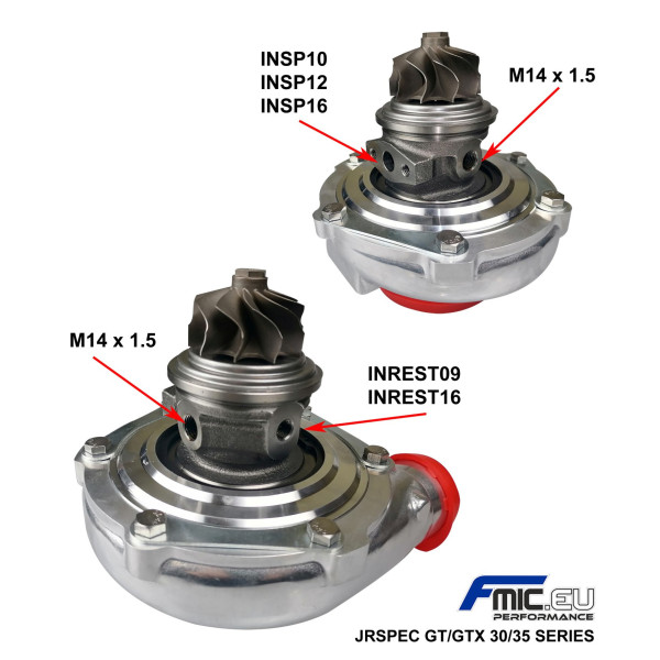 Turbocharger JRspec GT3082R Hybrid Ceramic Ball Bearing T3 .82 Cast Iron