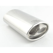 Universal Oval Exhaust Tail Pipe Muffler Tip 120×80mm Length 200mm