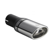 Universal Oval Exhaust Tail Pipe Muffler Tip 95×65mm Length 200mm Mounting Diameter 50mm