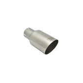 Universal Exhaust Tail Pipe Muffler Tip round 80mm lenght 120mm mounting diameter 50mm
