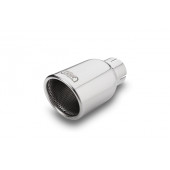 Universal Round Exhaust Tail Pipe Muffler Tip, 90mm Length, 190mm Mounting Diameter, 50mm