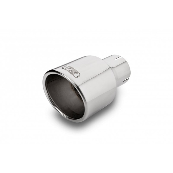 Universal Exhaust Tail Pipe Muffler Tip round 100mm lenght 120mm mounting diameter 50mm