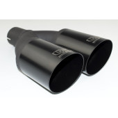 Universal Round Exhaust Tail Pipe Muffler Tip, 76mm Length, 120mm Mounting Diameter, 60mm