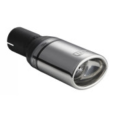 Universal Exhaust Tail Pipe Muffler Tip oval 95×65mm lenght 200mm mounting diameter 50mm