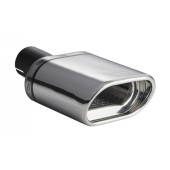 Universal Exhaust Tail Pipe Muffler Tip oval 145×75mm lenght 140mm mounting diameter 60mm