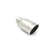 Universal Round Exhaust Tail Pipe Muffler Tip, 90mm Length, 120mm Mounting Diameter, 65mm