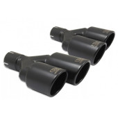 Universal Exhaust Tail Pipe Muffler Tip round 100mm lenght 200/180mm mounting diameter 65mm
