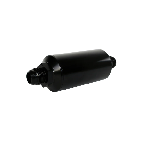 10 Micron Black Fuel Filter with Male AN-10 Ports & Cellulose Element