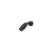 45 Degree PTFE Hose End Black AN6