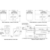 Compact Remote Flange Mount Master Cylinder 3/4"