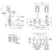 Floor Mount Brake and Clutch Pedal 340-16606