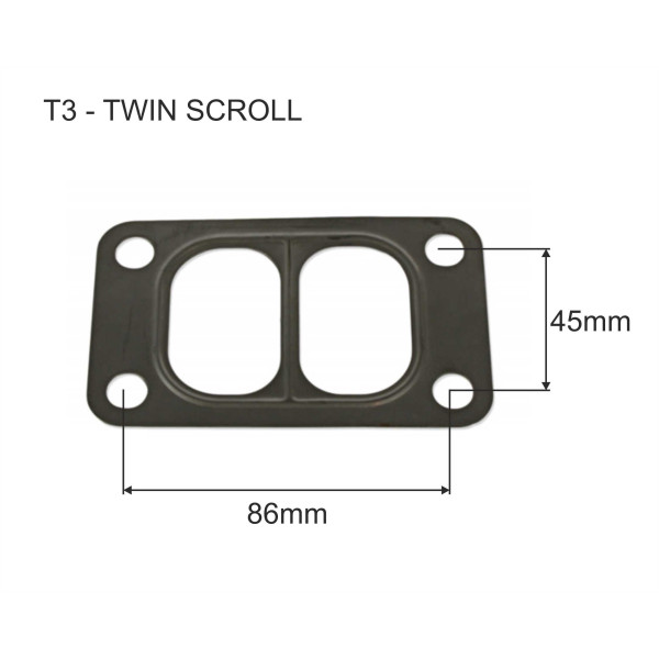 T3 Twin Scroll Gasket