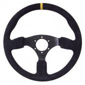 GT2I Race Suede Steering Wheel Dished 0 (Flat)
