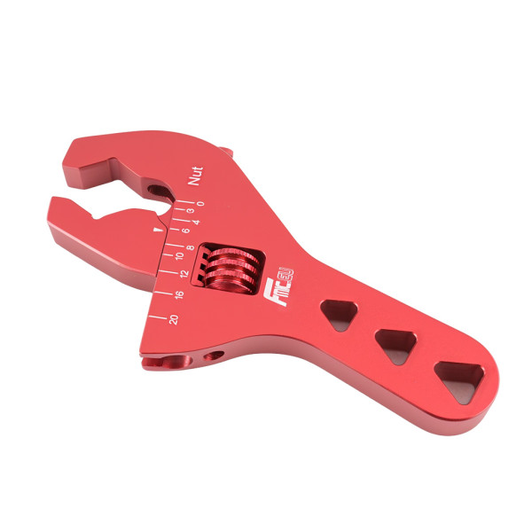 Red Adjustable Wrench for AN3–AN20 Fittings