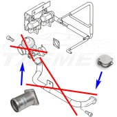 EGR Removal Delete Kit Blanking Plate for Land Rover Discovery Defender with 2.5 D Td5 engines