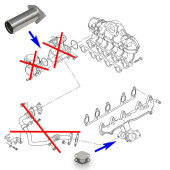 EGR Removal Delete Kit Bypass Blanking Plate for VW Touareg Crafter with R5 2.5 TDI engines