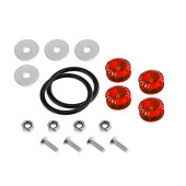 Red Quick Release Aluminum Bumper Fender Fastener Kit JRspec