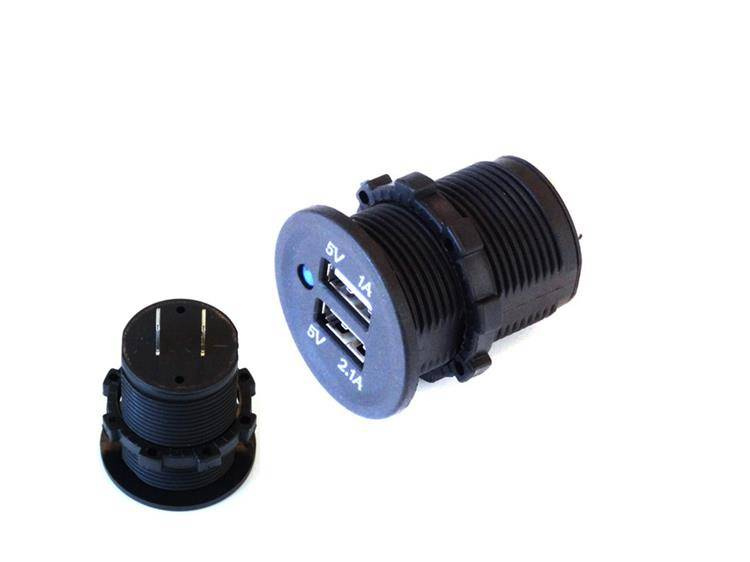 TURBOWORKS 12-24V Dual USB Socket (1A