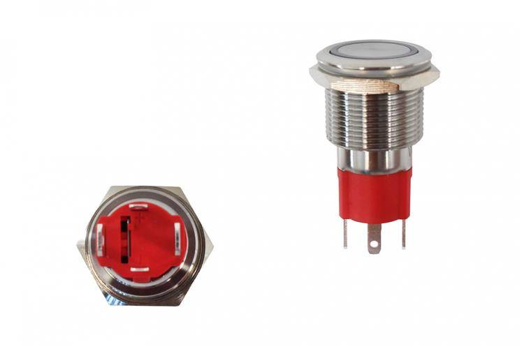 Universal 304SS 10A 19mm ON-OFF Switch
